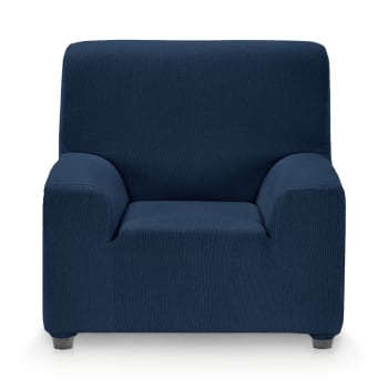 MILAN - Funda de sillón elástica azul 70 - 110 cm