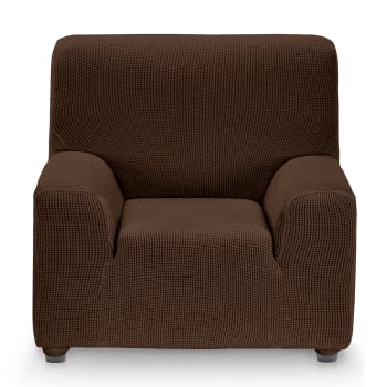 MONACO - Funda de sillón bielástica   marron 70 - 110 cm