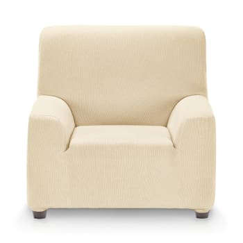 MILAN - Funda de sillón elástica marfil 70 - 110 cm