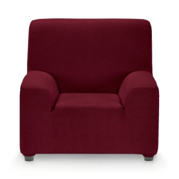 MILAN - Funda de sillón elástica rojo 70 - 110 cm