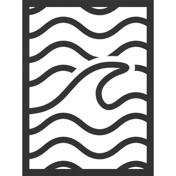 WAVE - Tableau en bois wave 28 x 37,5cm