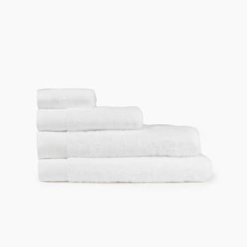 NILO - Toalla baño algodón egipcio blanco 90x150