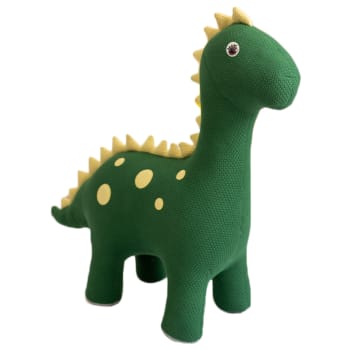AMIGURUMIS MAXI - Maxi dinosaure Dina en peluche siège en 100% coton vert