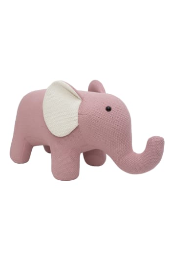 AMIGURUMIS MAXI - Peluche elefante maxi de algodón 100% rosa 88X26X66 cm