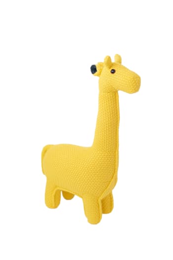 AMIGURUMIS MINI - Peluche jirafa mini de algodón 100% amarillo 53X16X55 cm