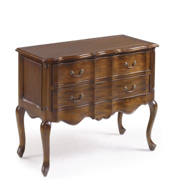 Vintage - Commode en bois d'acajou marron L 90 cm