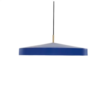 HATTO - Lampe suspendue bleue métal revêtement par poudre Ø65xH19cm