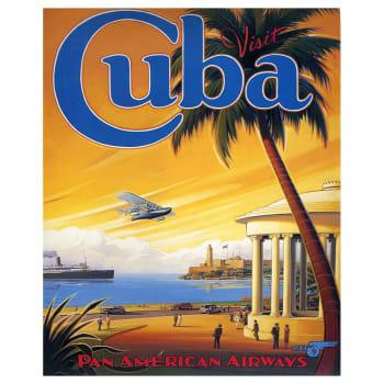 Poster turistico Cuba - Quadro su tela, Decorazione Parete cm. 80x100