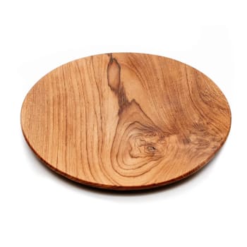 Piatto di legno di teak naturale medio TEAK ROOT