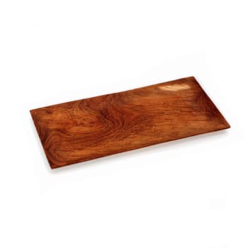 TEAK ROOT - Plato de sushi de madera de teca rectangular medio