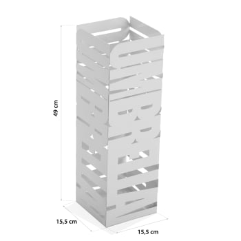 Cesto Portabiancheria Triangolare Homcom In Bambù - Salvaspazio, Con Coperchio, 38x38x57cm - Foto 3