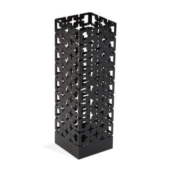 Tiles - Paragüero moderno en metal negro