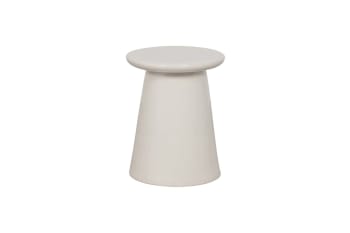 Button - Tabouret en céramique blanc