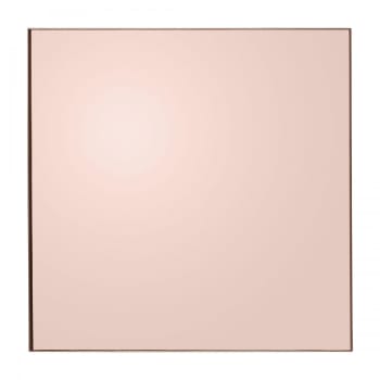 QUADRO - Miroir mural teinté rose carré 90x90cm