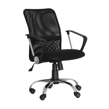 Kubas - Silla en color negro de estilo en tela