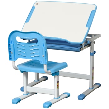 Pupitre infantil con silla 66 x 47 x 77 cm color azul