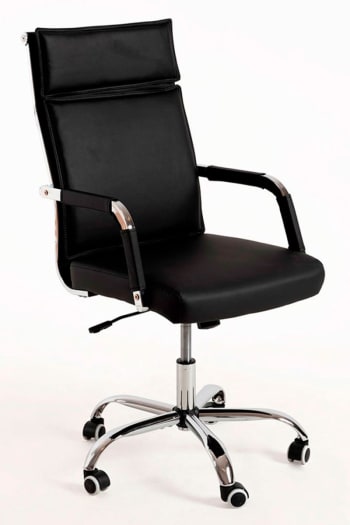 Klass - Silla en color negro de estilo en polipiel
