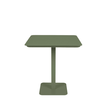 Vondel - Table à manger de jardin bistrot en métal 71x71cm vert