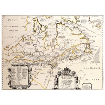 Tableau - Cartographie - Ancienne Carte No. 11 40x50cm