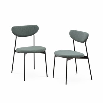 Arty - Lot de 2 chaises scandinaves vert