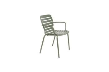 Vondel - Fauteuil en aluminium vert