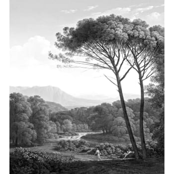 TOSCA GREY - Papier peint panoramique en Papier Gris  270x240