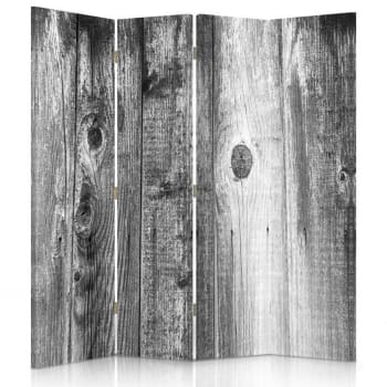 Biombo Black And White Wood - cm. 145x170 (4 paneles)