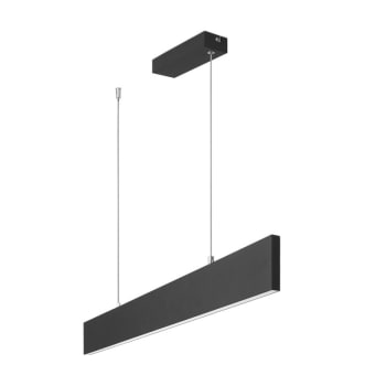 THIN - Suspension linéaire LED en métal noir
