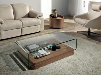 Christopher Knight Home Couchtisch Aus Glas – Transparent, 55 X 100 X 35 Cm