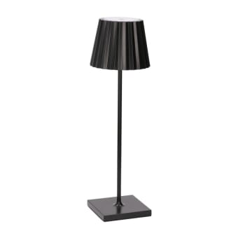 NIGHT - Lampe de table LED portable et réglable en métal noir