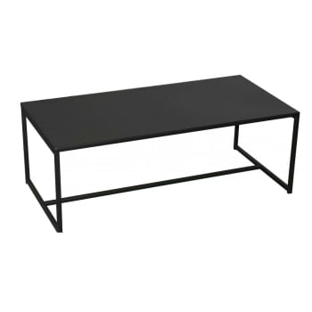 MADISON - Table basse en métal noir 100x50x36cm