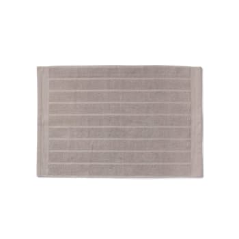 NILO - Alfombra baño algodón egipcio gris 50x70