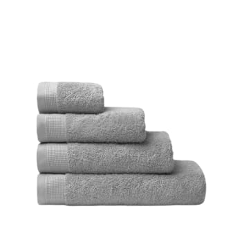 NILO - Toalla baño algodón egipcio gris 50x90