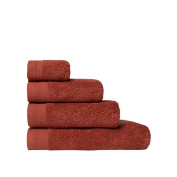 NILO - Toalla baño algodón egipcio naranja 90x150