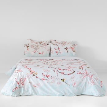 Sakura - Funda nórdica 100% algodón multicolor 240x220 cm (cama 150/160)