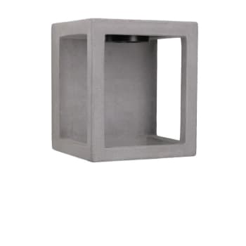 BOX - Applique d'extérieur LED en ciment gris