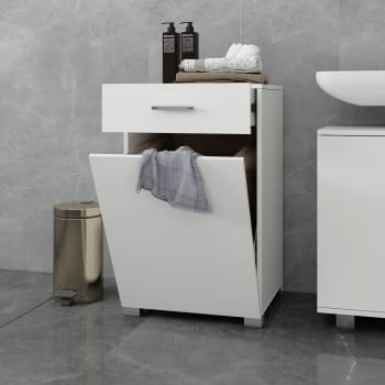 Mobile bagno per lavatrice da incasso bianco 70x70x190 cm