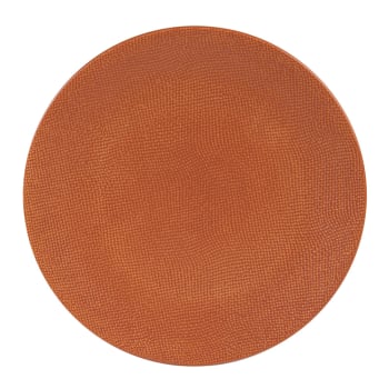 Vésuvio - Assiette   terra 31 cm orange en grès H3