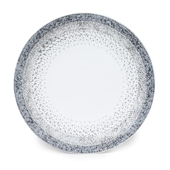 Stella - Lot de 6 assiettes plate   27 cm  gris en grès H3