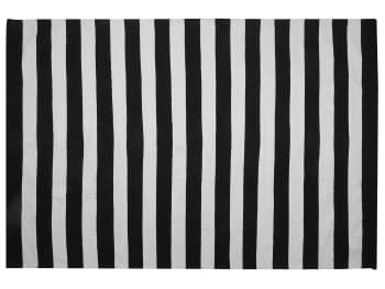 Tavas - Tappeto da esterno bianco-nero 160 x 230 cm