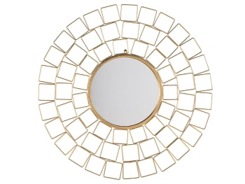 Labrit - Miroir en métal doré 90x90