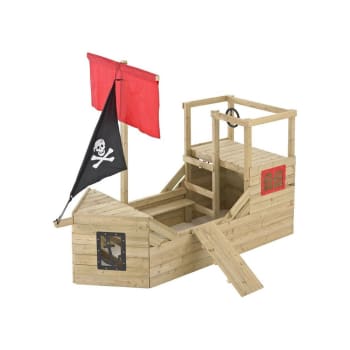 Cabane bateau pirate galleon en bois