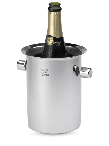 Seau à Champagne Sur Pied En Métal Argenté Avec Anses - Vintage à Polir