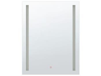 Martinet - Specchio rettangolare da parete a LED 70 x 90 cm argento