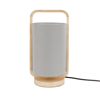 Snap - Lampe de table snap wood pin gris