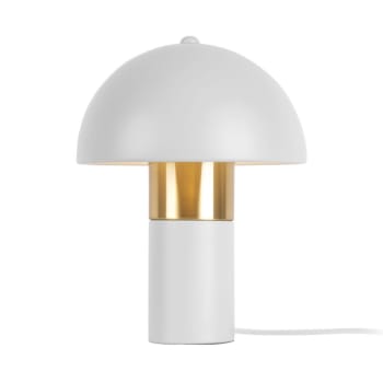 SETA - Lampe de table seta métal blanc