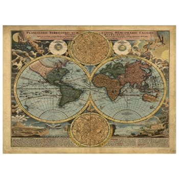 Stampa su tela - Mappa Antica No. 62 cm. 80x100