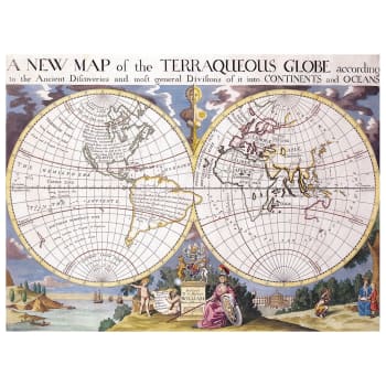 Tableau - Cartographie ancienne Carte No. 15 80x100cm