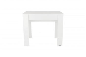 Alberique - Console table à manger extensible moderne effet bois blanc
