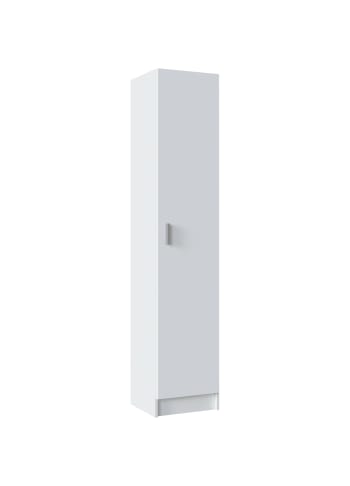 Clearwater - Armoire polyvalente 1 porte effet bois blanc 37x37 cm